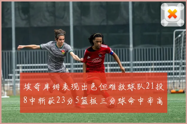 埃奇库姆表现出色但难救球队21投8中斩获23分5篮板三分球命中率高达45