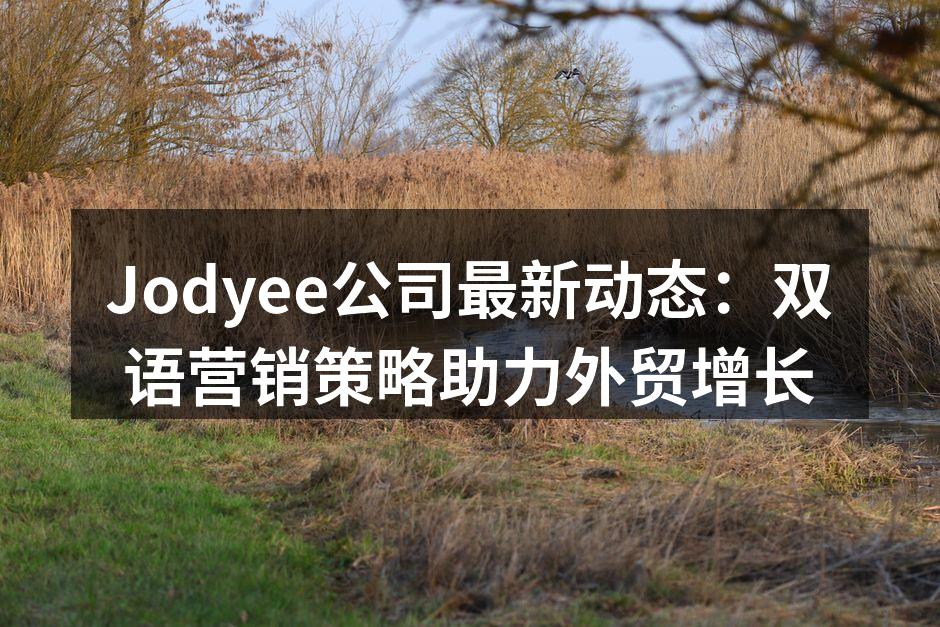 Jodyee公司最新动态：双语营销策略助力外贸增长